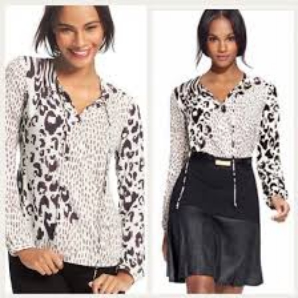 CABi Sheer Longsleeve Blouse